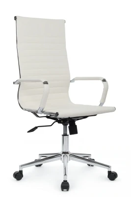 Кресло для руководителя Riva Hugo RCH 6002-1SE белая экокожа
