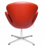Дизайнерское кресло SWAN CHAIR красный - 3